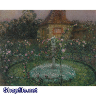 Tranh sơn dầu ngôi nhà cổ kính